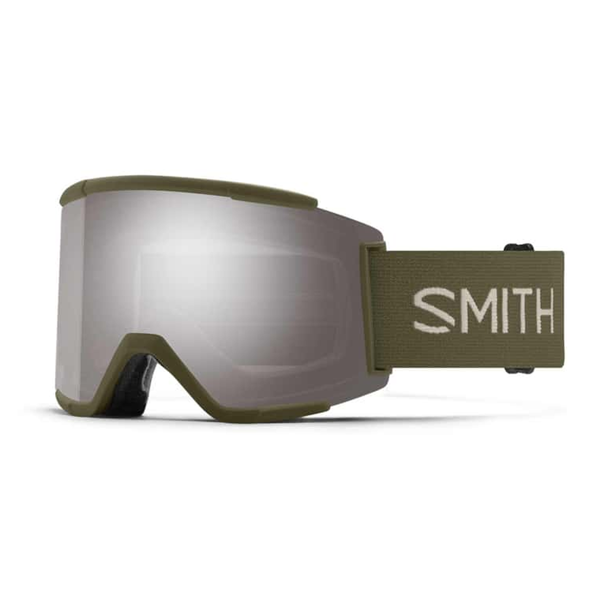Smith Squad XL Low Bridge Fit Snow Goggles w/ Bonus Lens - Forest