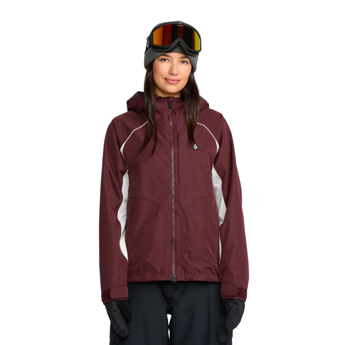 2026 SAMPLE Volcom Women's Stone Smokeshow 20K Snow Jacket - Oxblood