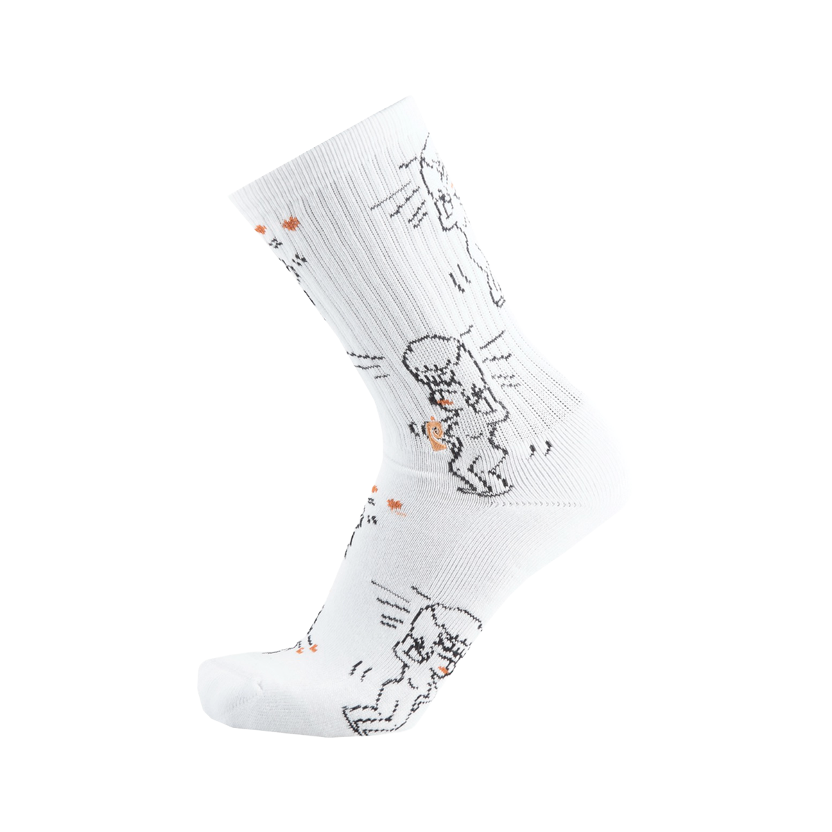 Psockadelic Ghost Love Socks - White