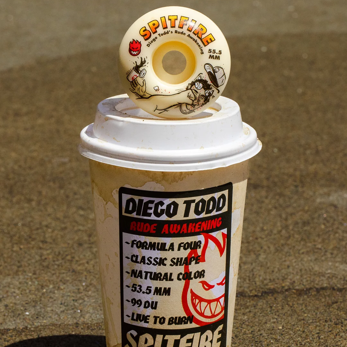 Spitfire Diego Todd Rude Awakening 99d Formula Four Wheels - 55.5