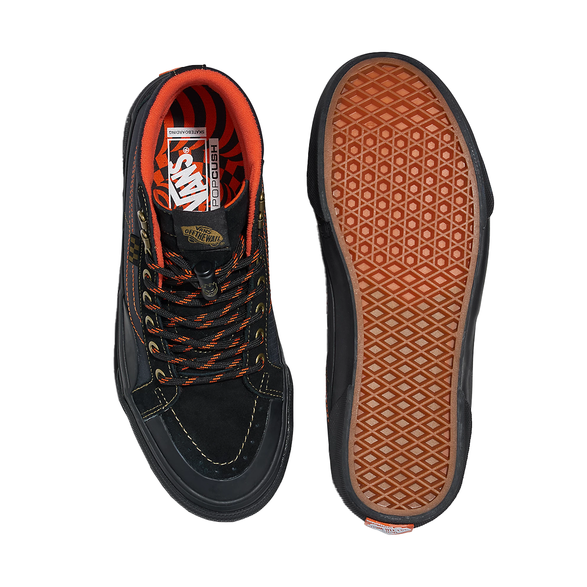 Vans x Spitfire Skate Sk8-Hi Reissue Shoe - Black / Flame