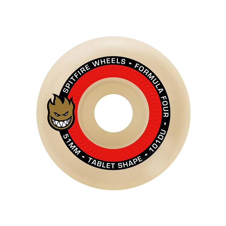 Spitfire Formula Four Tablet Wheels 101du Natural - Assorted Sizes