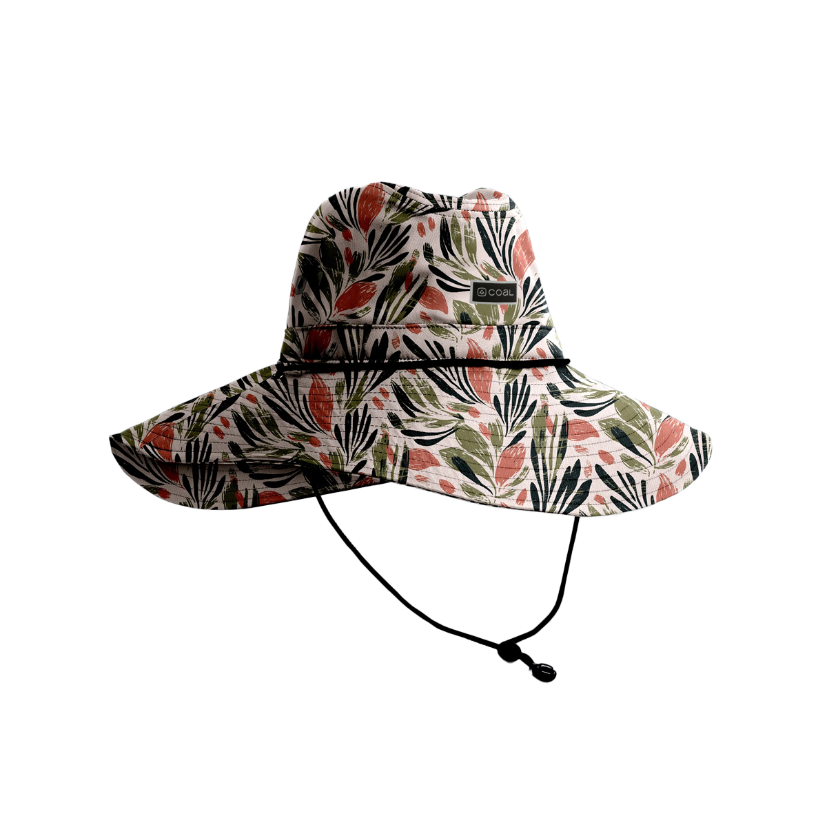Coal Stillwater Bucket Hat - Hand Floral Khaki
