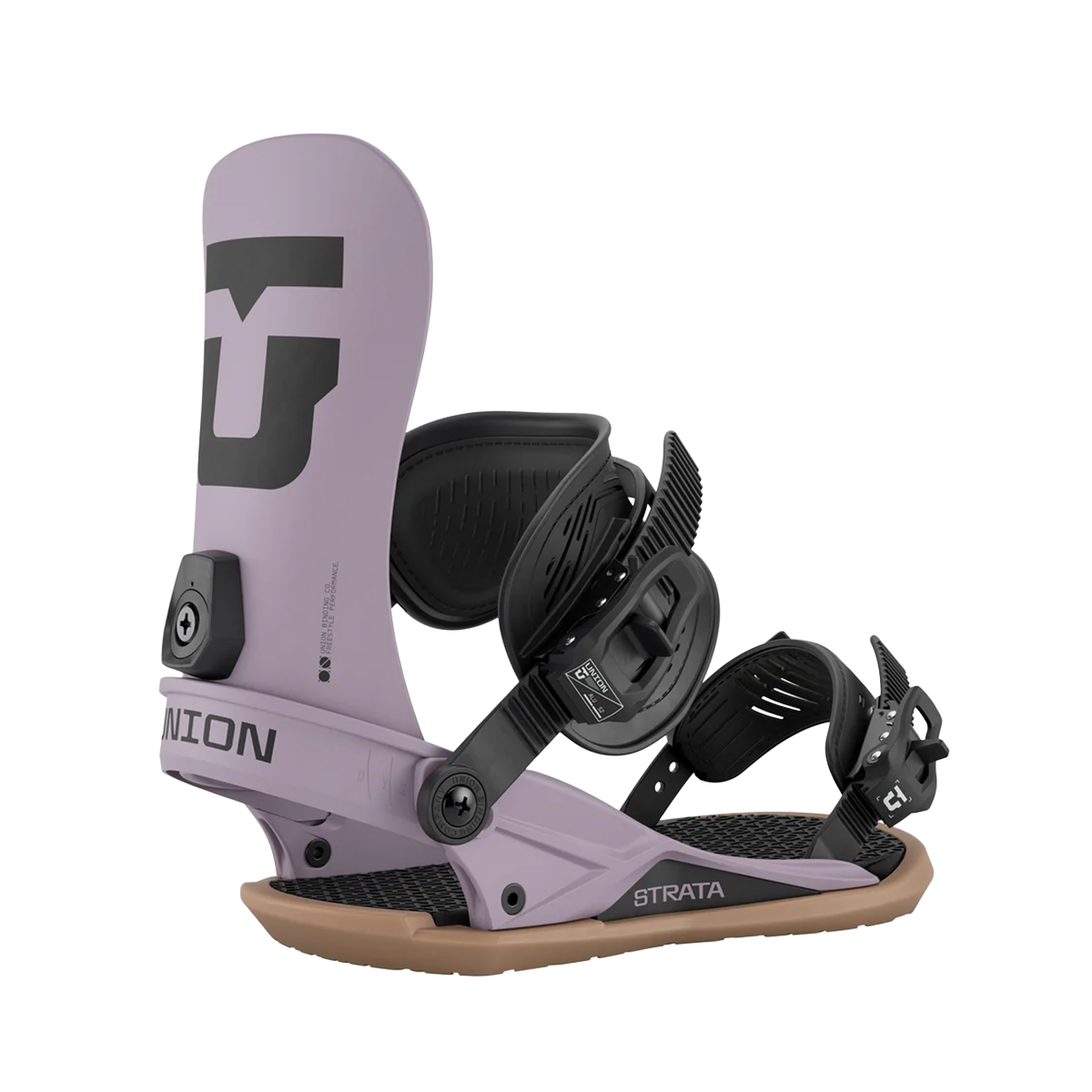Union 2026 Strata Snowboard Bindings - Grey Violet