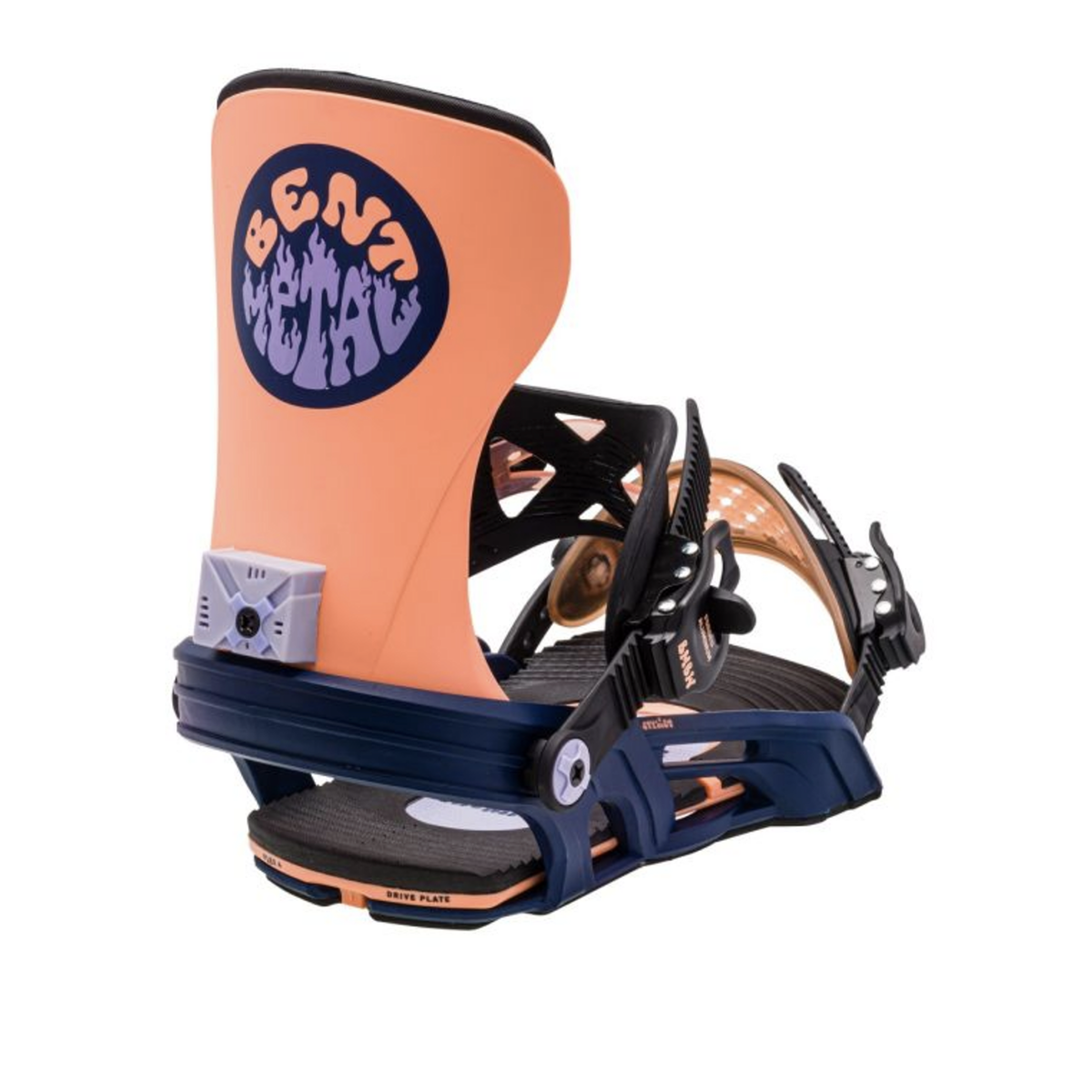 Bent Metal Women's 2024 Stylist Snowboard Bindings - Orange/Blue