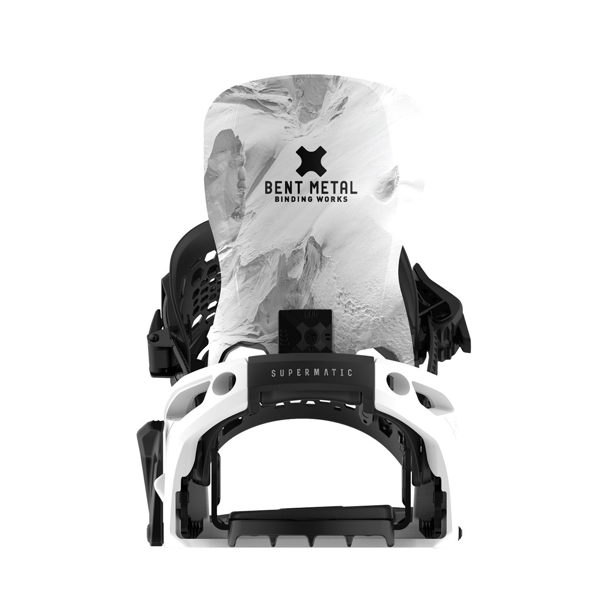 Bent Metal 2026 Lightning Supermatic Snowboard Bindings - White