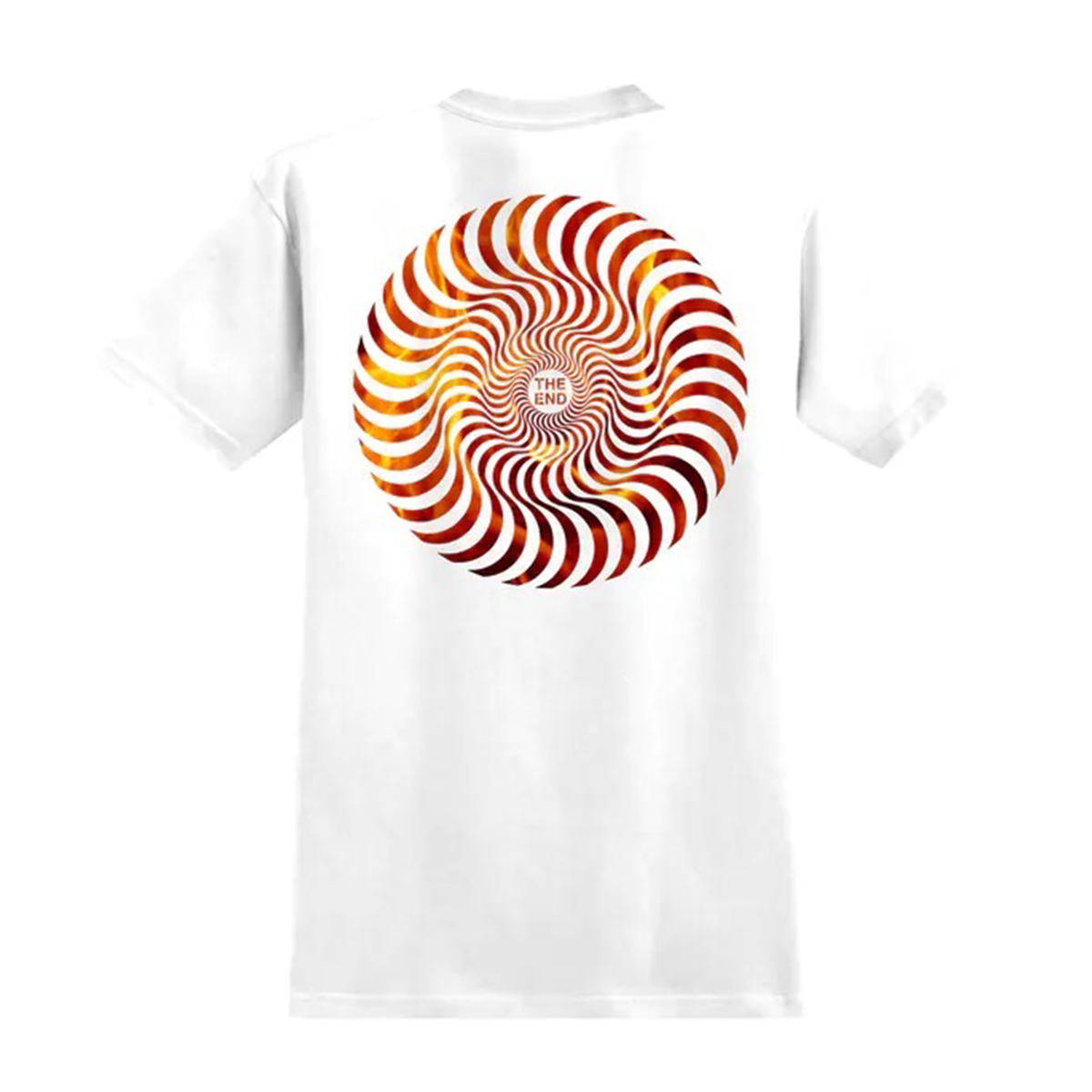 Spitfire Flamed Fill Swirl T-Shirt - White