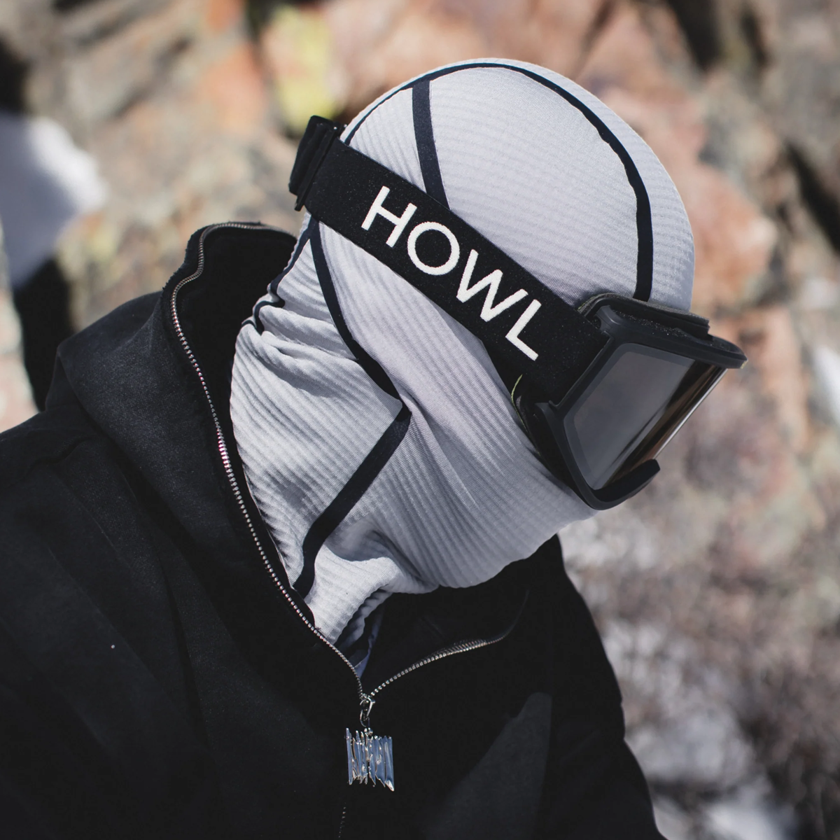 Howl Taped Facemask - Cool Grey