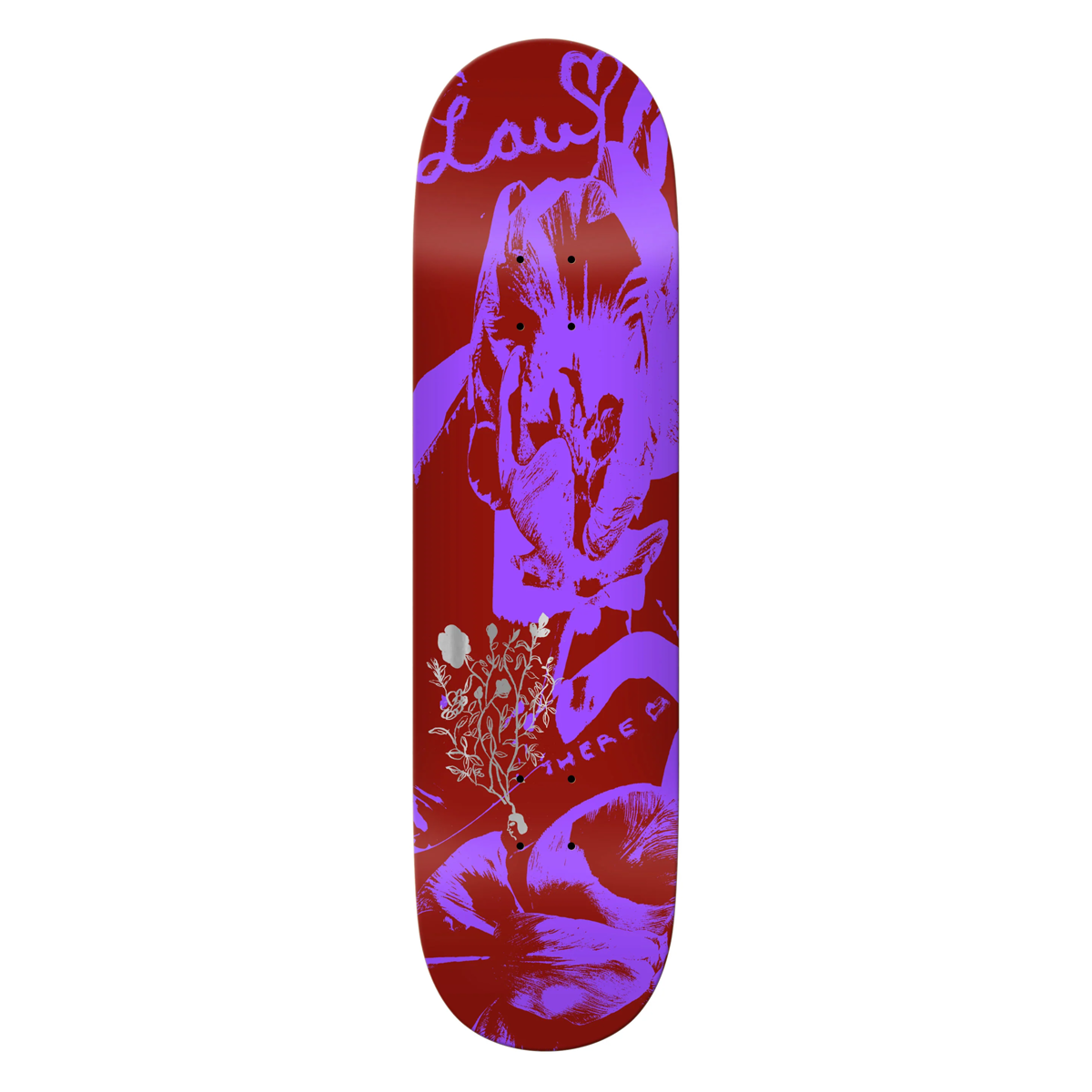 There Lau Bloom Red Skate Deck - 8.25