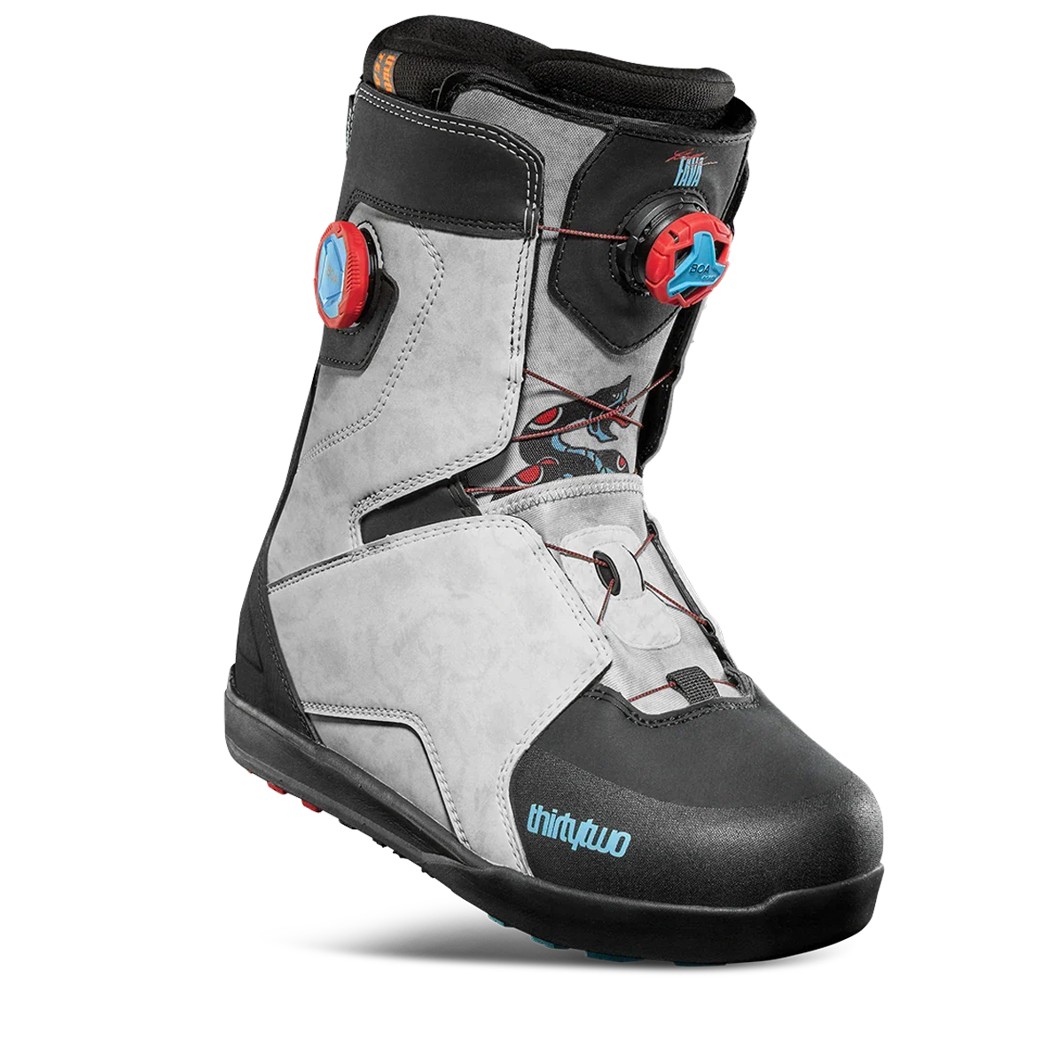 ThirtyTwo Lashed Double Boa x Fava Snowboard Boots - Black/Blue