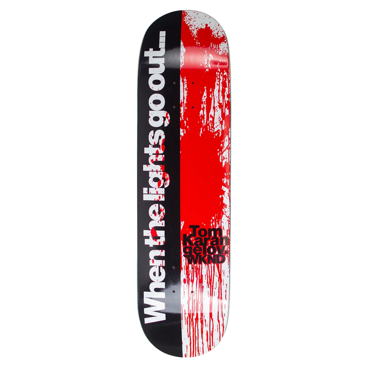 WKND Light's Out Tom Karangelov Skate Deck - 8.25