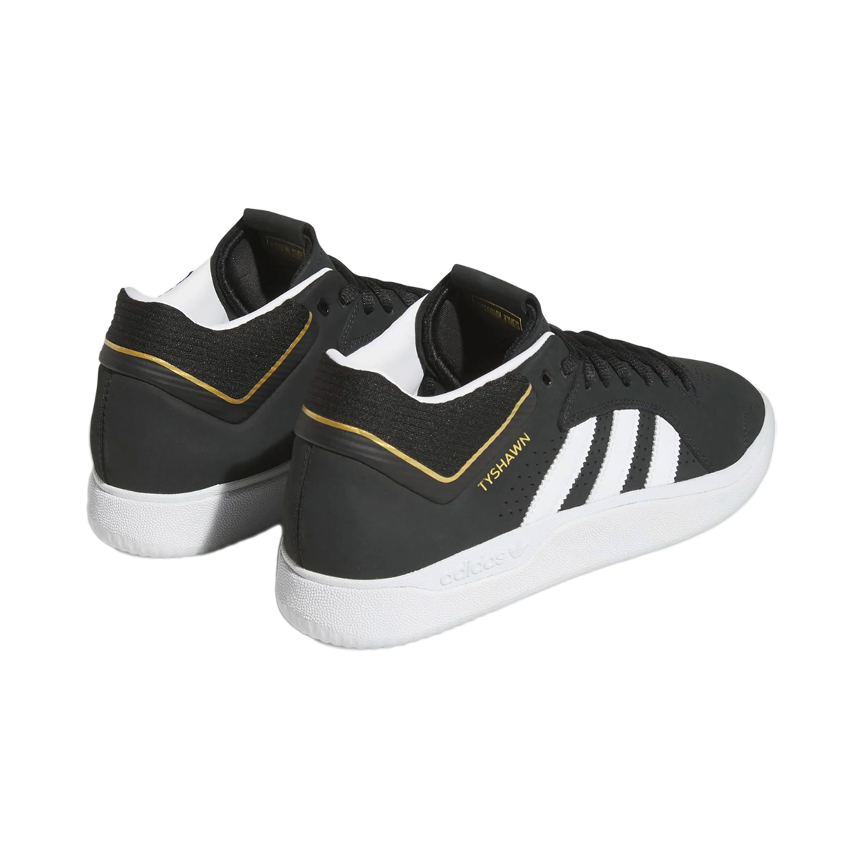 Adidas Tyshawn Shoes - Black/White Nubuck