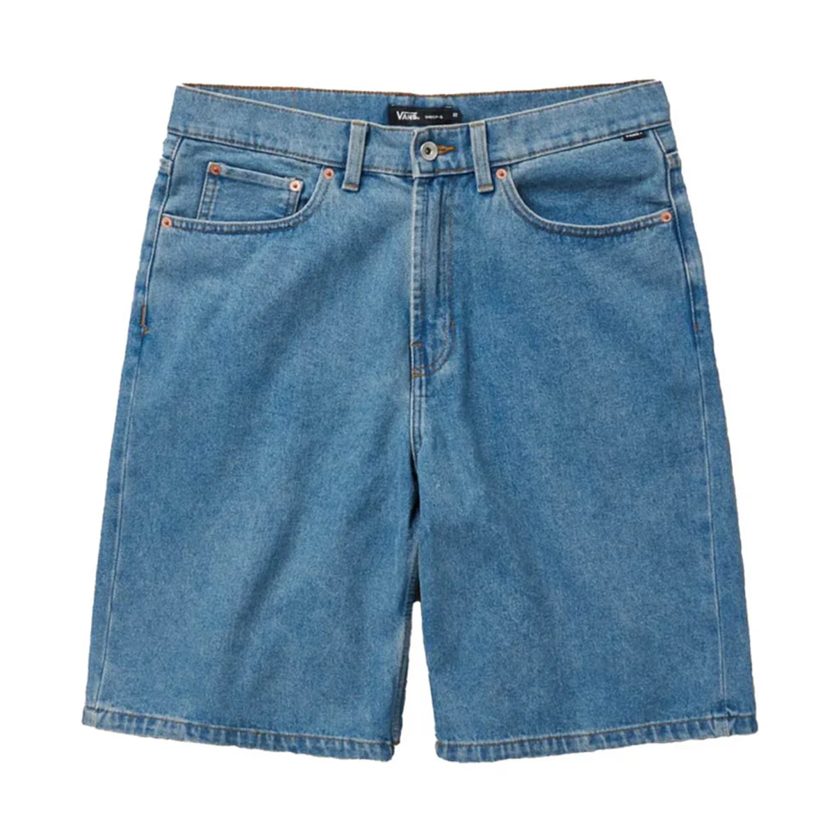 Vans Check-5 Baggy Denim Shorts - Stonewash Blue