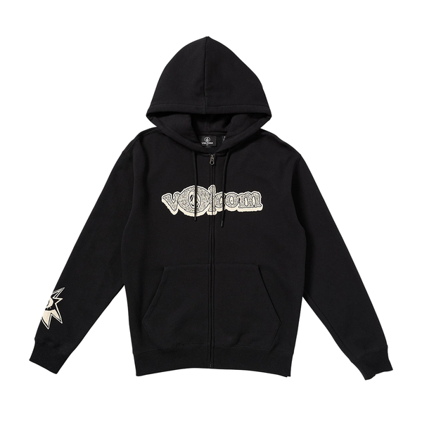 Volcom Entertainment Zip Sweatshirt - Black - Directive Boardshop