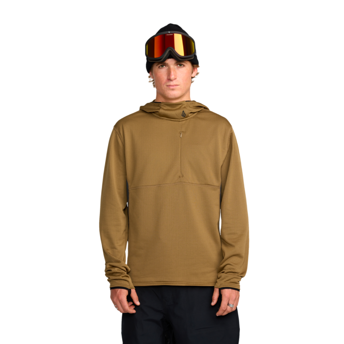 2026 SAMPLE Volcom Gridlock Hooded Pullover Fleece - Bronze