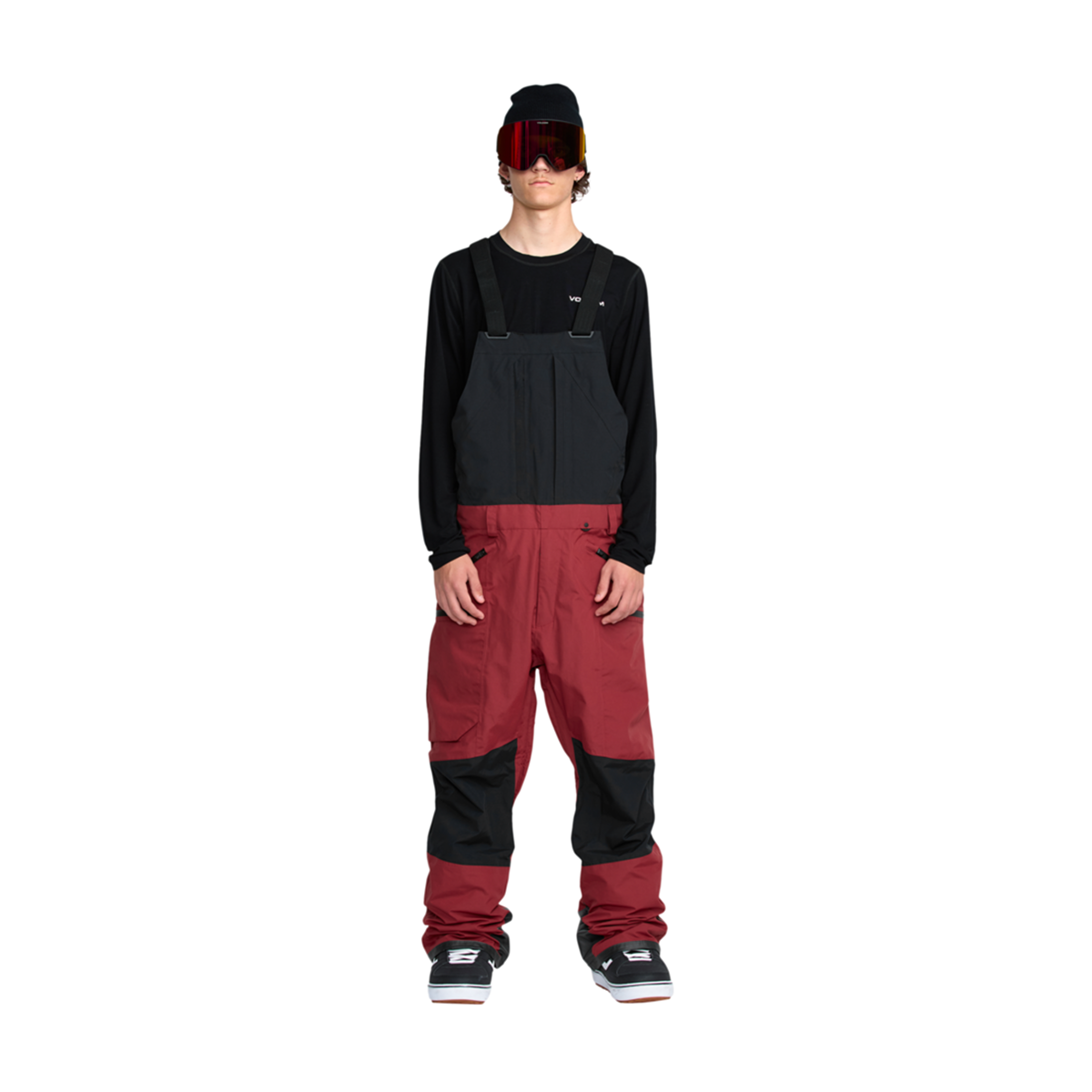 2026 SAMPLE Volcom RAIN GORE-TEX Bib Overall - Burnt Red