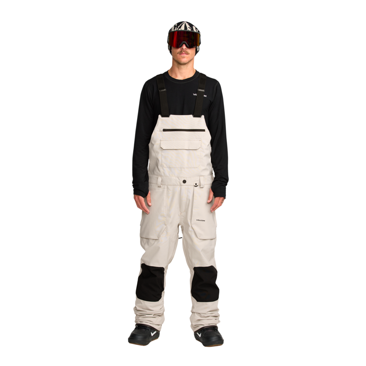 2026 SAMPLE Volcom Roan Bib Overall - Stone