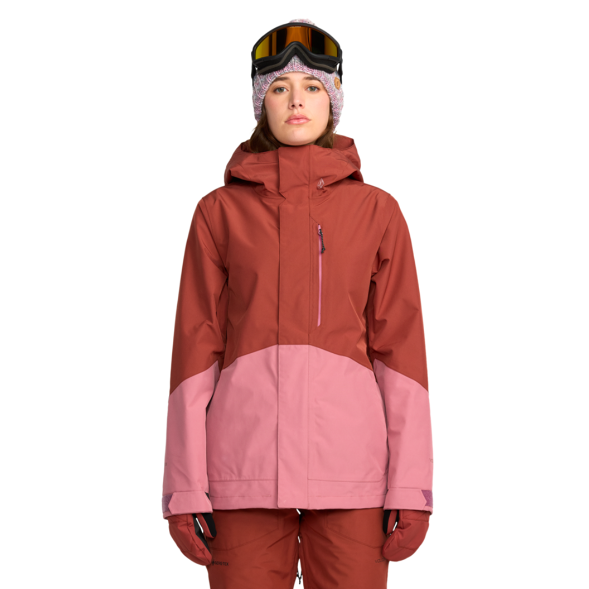 2026 SAMPLE Volcom Women's V.CO Eras Insulated Gore Snow Jacket - Henna