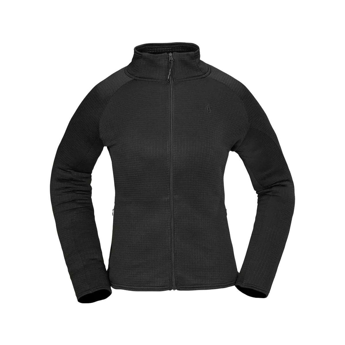 Volcom Womens Gridlock Full Zip Fleece - Black