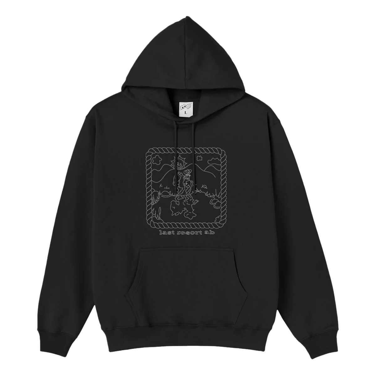 Last Resort Western Hoodie - Black