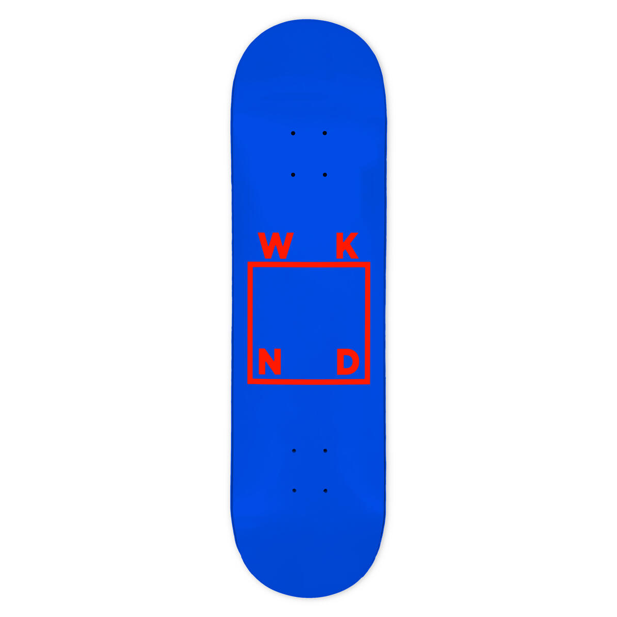 WKND Royal/Red Logo Dip Skate Deck - 7.75