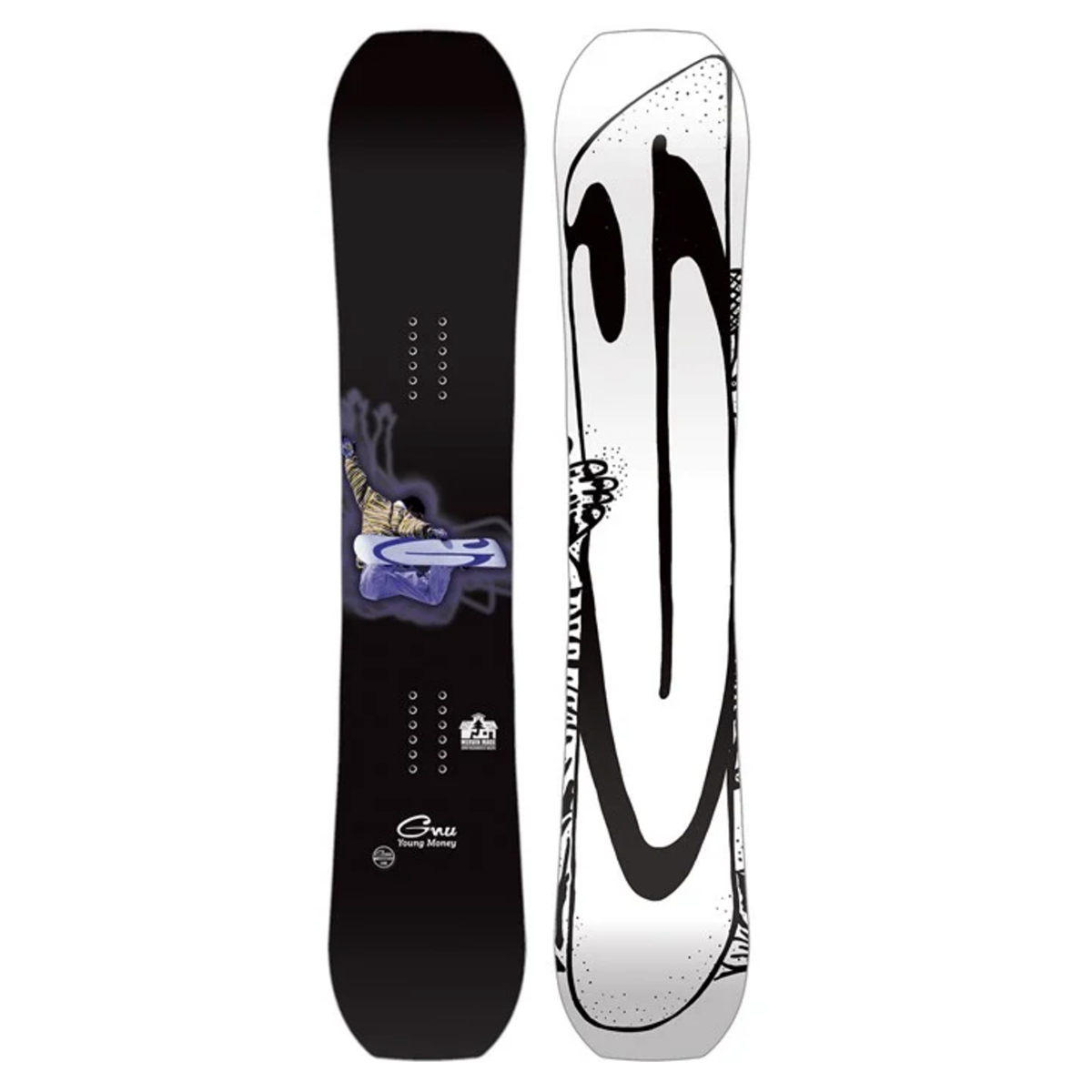 GNU 2024 Youth Young Money Snowboard - Assorted Sizes