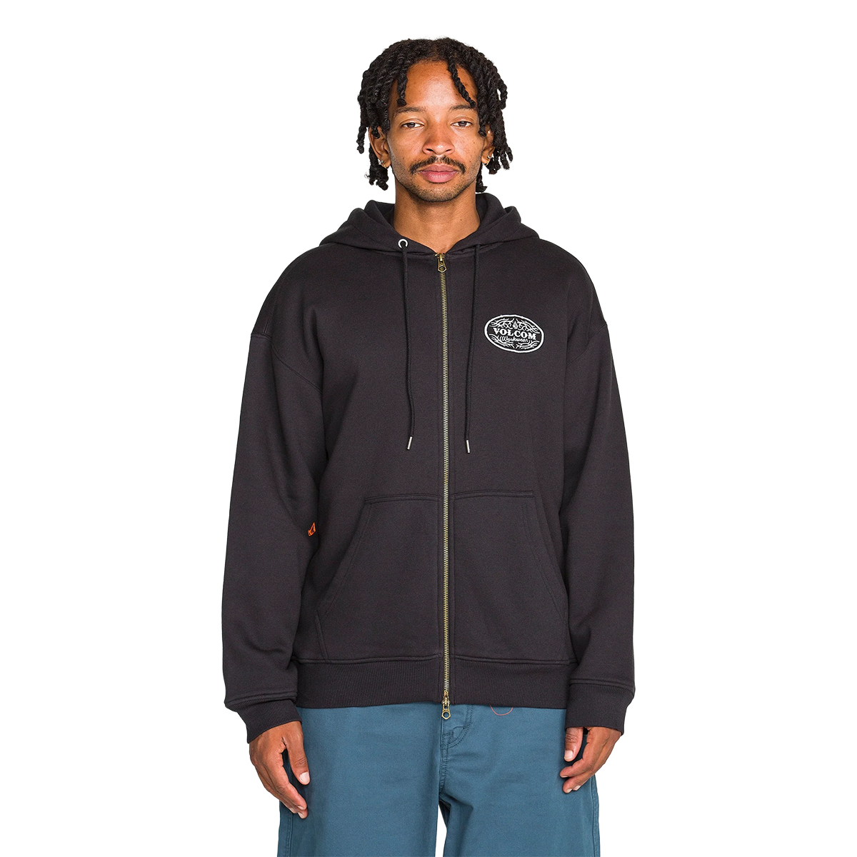Volcom On The Hunt Workwear Zip Hoodie - Antique Black