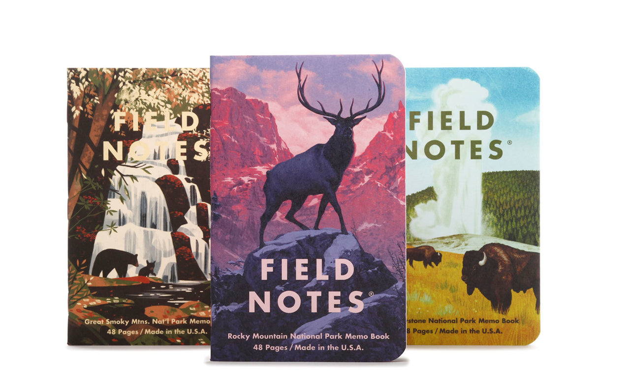 Field Notes National Parks Series C: Rocky, Smoky, Yellowstone