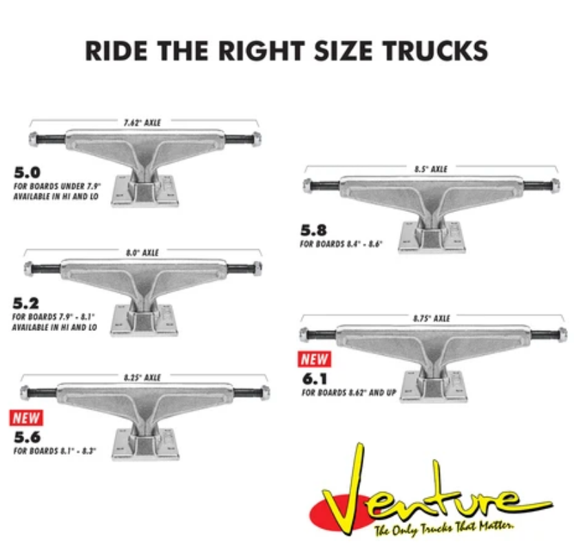 Venture Light Vincent Touzery Skate Trucks - Polished