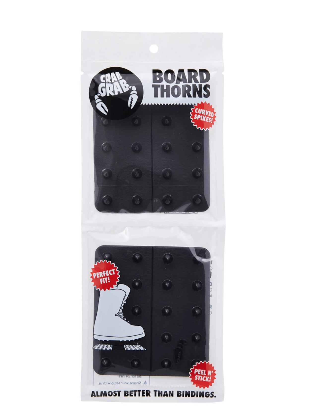 Crab Grab Board Thorns Stomp Pad - Black