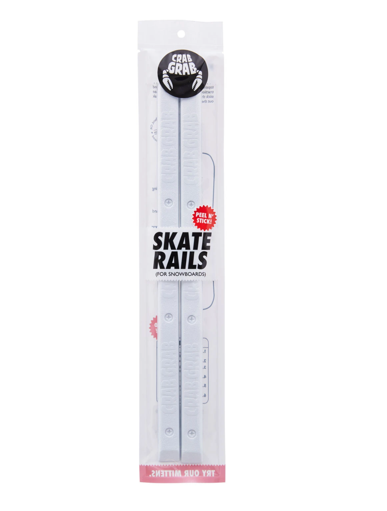 Crab Grab Skate Rails Stomp Pad - White