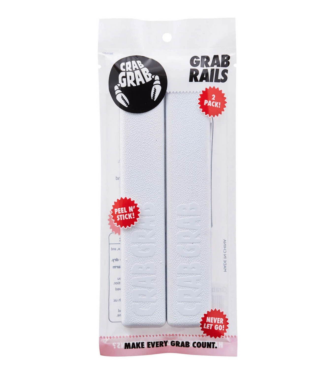 Crab Grab Grab Rails Stomp Pad - White