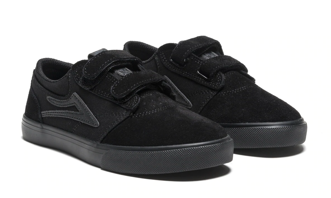 Lakai Youth Griffin Shoe - Black/Black