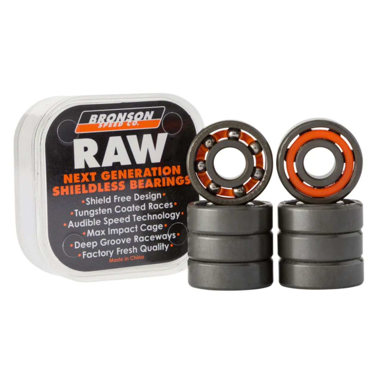 Bronson Raw Skate Bearings