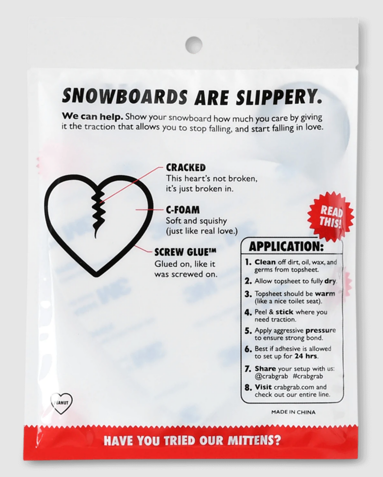 Crab Grab Mega Heart Stomp Pad - Red