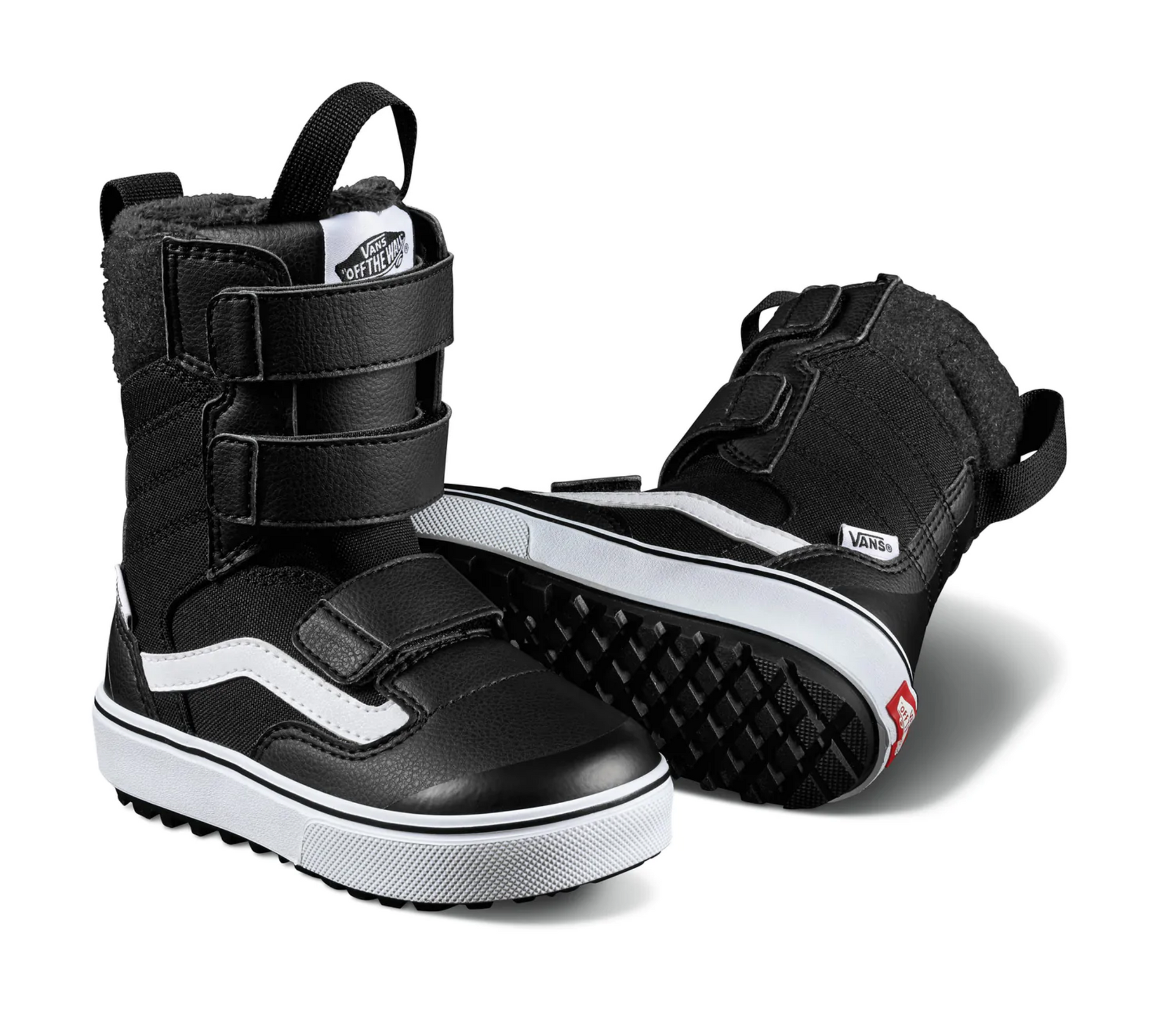 Vans Kids 2024 Juvie Mini Snowboard Boots Black White
