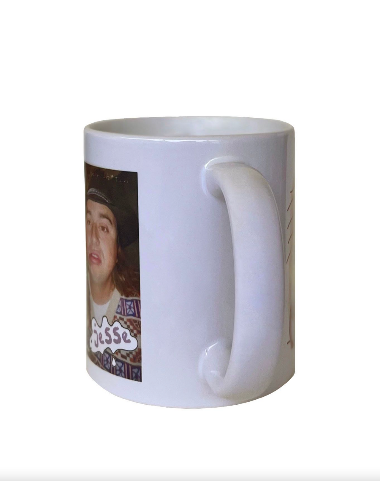 Frog Jesse Alba Wif Steak Mug - White