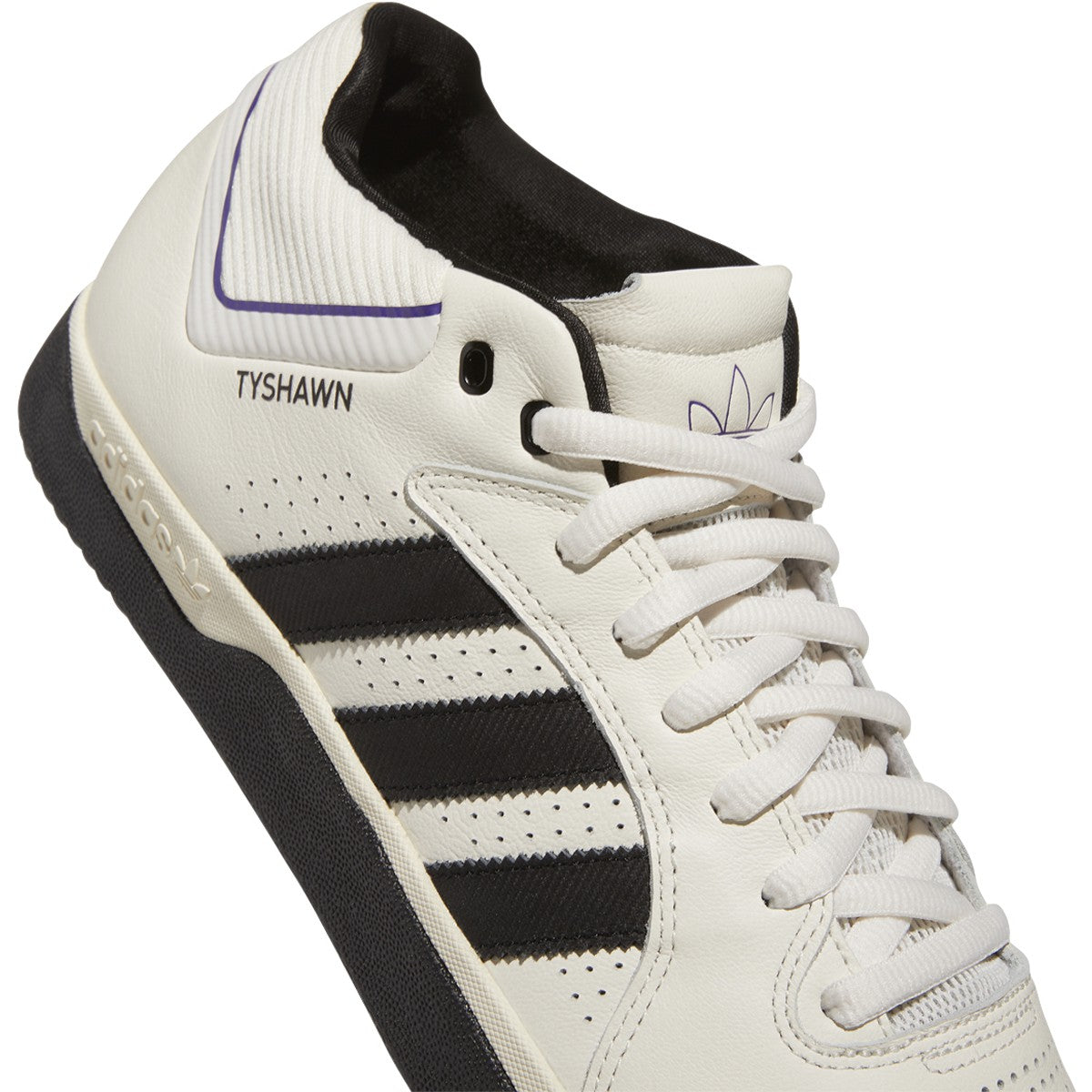 kruipen Roos Praten Adidas Tyshawn Shoes - Cloud White/Collegiate Purple/Black - Directive  Boardshop