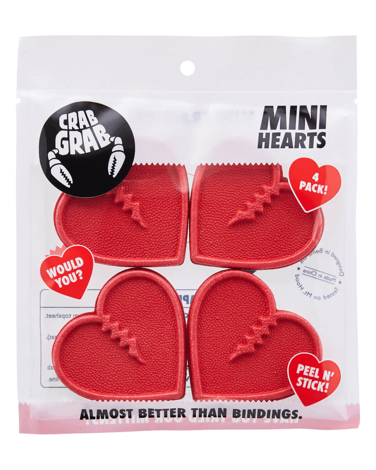 Crab Grab Mini Hearts Stomp Pad - Red